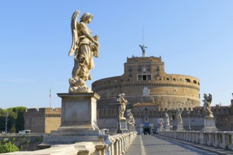 Engelsburg, Castel Sant'Angelo oder Mausoleo di Adriano, Rom, Italien / Mausoleum des Hadrian,