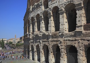 The Colosseum, Amphitheatrum Novum or Amphitheatrum Flavium, Colosseo, Anfiteatro Flavio,