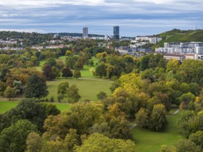 Rosensteinpark, park landscape in the centre of Stuttgart, Baden-Württemberg, Germany, Europe