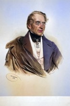 Philipp von Risenfels (1793-1871) Freiherr, k. k. Kämmerer, Historical, digitally restored