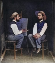 Lautrec after a double photograph by Henri Marie, Raymond de Toulouse-Lautrec Monfa 1864-1901