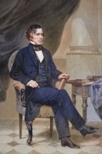 Franklin Pierce 1804 to 1869, 14th President of the United States 1853 to 1857, After a painting by