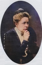 Selma Lagerlof, 1858-1940, Swedish author, writer, Nobel Prize for Literature 1909, Illustration