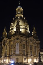 Church of Our Lady Dresden in the evening, Saxony, Germany, Europe