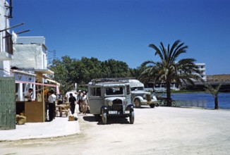 Busse nach San Antonio, San Antonio, Insel Ibiza, Balearische Inseln, Spanien, 1950er Jahre