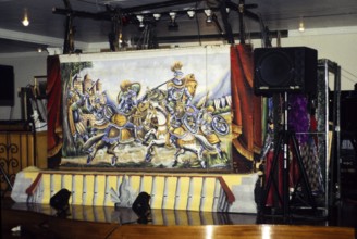 Figli d'Arte Cuticchio, the Opera dei Pupi, marionette puppet show, Sicliy, Italy 1999