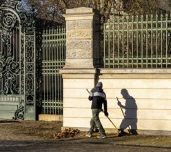 High portal at Glienicke Hunting Lodge on Pattengraben in Mövenstraße, Potsdam, Brandenburg,