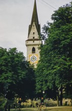 Ursuline Church, town of Bruneck or Brunico, South Tyrol, Northern Italy, Europe 1950s