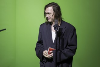 Lars Eidinger reads Hauspostille by Bertolt Brecht at Berlin's Friedrichstadtpalast on 20 January