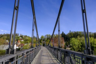 Innsteg, Fünferlsteg, Old Town with Inn, Passau, Lower Bavaria, Bavaria, Germany, Europe