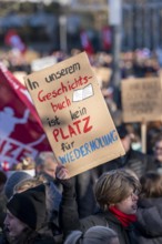 Demonstration of more than 14000 people against the AfD and the Merz-CDU and their asylum policy,