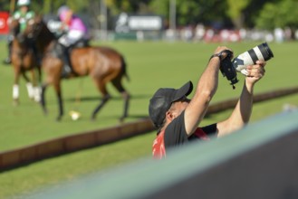 Scene from the 131st Argentine Open Polo Championship (Spanish: Campeonato Argentino Abierto de