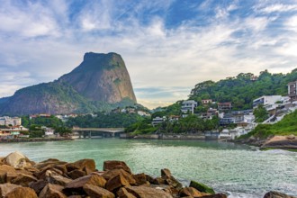 Canal that connects the Barra da Tijuca lagoon to the sea in the city of Rio de Janeiro Rio de