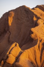 Red rocks, canyon of eroded sandstone formations, red and orange sandstone rocks, fairytale gorge,