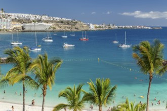 Anfi del Mar beach, Playa de la Verga, Arguineguin, Gran Canaria, Canary Islands, Spain, Anfi del