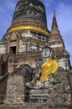 Buddha statue in Wat Yai Chai Mongkhon, Buddhist temple, Ayutthaya, Ayutthaya province, Thailand,