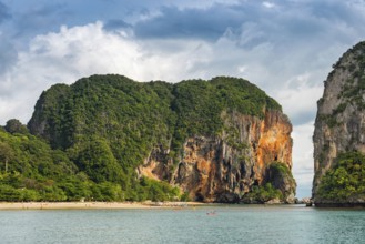 Island landscape near Krabi, stormy sky, thunderstorm, cloudy, weather, sky, storm clouds, nature,