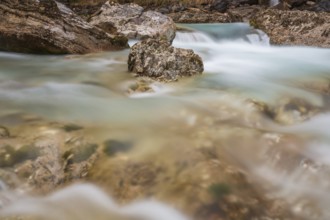 The Riss creek flowing fast through the Eng valley