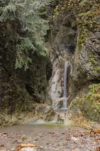 Heckenbach waterfall, The dripping eye of nature, Kochel am See, Bavaria, Germany, Europe