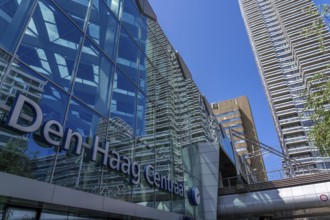 The Hague Central Station, Centraal Station, city centre, tram lines, Netherlands