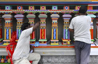 Temple wall painting