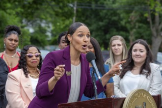 Detroit, Michigan, Detroit City Council President Mary Sheffield speaks at an event announcing the