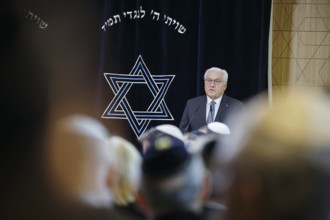 Federal President Frank-Walter Steinmeier attends the inauguration of the synagogue centre in