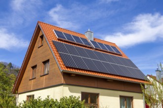 Detached house with photovoltaic system