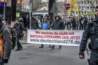 Demo by the group North Rhine-Westphalia Erwacht, a mixture of anti-vaccination activists, lateral