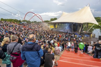 Concert in the Amphitheatre, Nordsternpark, on the Rhine-Herne Canal in Gelsenkirchen, North