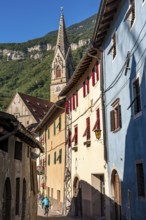 The village of Tramin on the wine route, in South Tyrol, wine-growing region of Gewürztraminer,