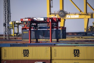 Container terminal in the seaport of Bremerhaven, Eurogate Container Terminal with almost 50