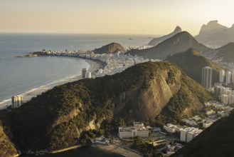 View from Sugarloaf Mountain to Copacabana in Rio de Janeiro. 21.07.2024. Photographed on behalf of