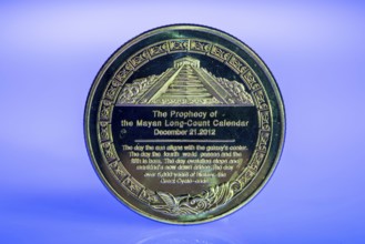 Maya, MYC, cryptocurrency, symbol coin, optical placeholder for the digital currency, blockchain,