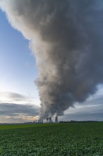 Neurath lignite-fired power plant, near Grevenbroich, power plant units F and G, A-E, thick water