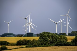 Wind farm south-west of Anröchte in the district of Soest, near the village of Altenmellrich,