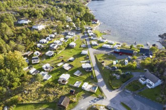 Campsite at the southern norwegian coast, Kjonnoya peninsula east of Kragerø, Norway, Europe