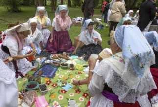 The traditional traditional costume dances is the motto of the Sorbian traditional costume dance