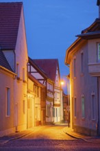 The Kleine Fischerstraße with half-timbered houses and other old buildings, covered with