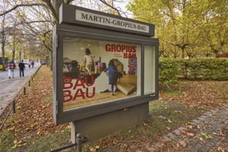 Showcase for the Martin-Gropius-Bau, Stresemannstraße, Berlin, capital city, independent city,