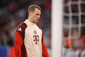 Goalkeeper Manuel Neuer FC Bayern Munich FCB (01) pensive, Champions League, Allianz Arena, Munich,