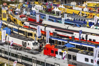 InnoTrans 2024. international trade fair for railway and transport technology. Open-air site with