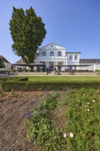 Restaurant Leopold and park in Bad Salzuflen, Lippe district, North Rhine-Westphalia, Germany,