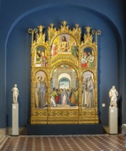 Bode Museum, religious altar, gilded, Berlin, Germany, Europe