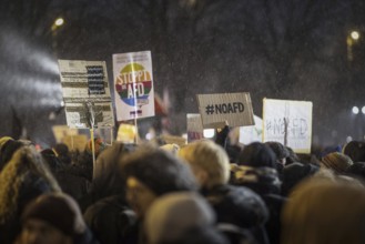 Recordings as part of the demonstration Auf die Strasse! Against the AfD's Nazi deportation plans