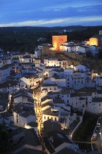 Easter procession at night through streets of Setenil de las Bodegas, Cadiz province, Spain, Europe