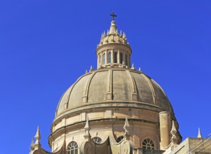 Rotunda domed roof of church of St John the Baptist, Xewkija, island of Gozo, Malta, Europe