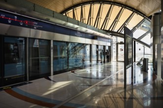 Interior, Emirates Towers Station, railway station, Dubai Metro, RTA, Dubai Creek, traffic, Dubai,