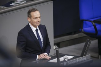 Volker Wissing (FDP), Federal Minister of Transport and Digital Affairs, speaks in the Bundestag.