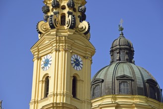 Europe, Germany, Bavaria, Munich, Odeonsplatz, Theatine Church, St Cajetan, founder of the Theatine